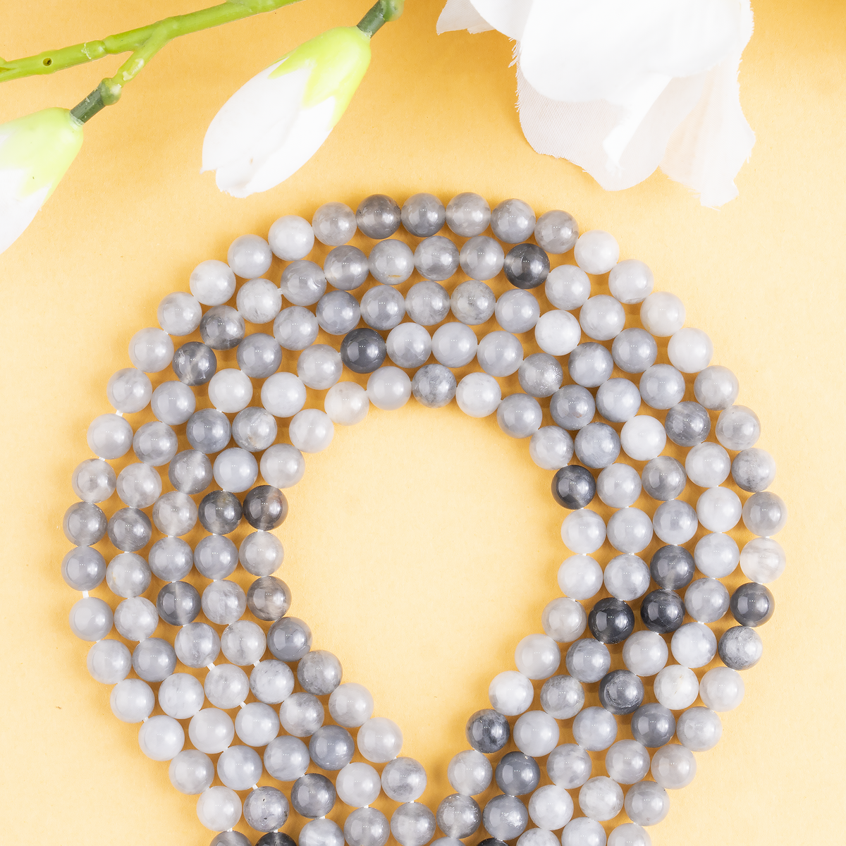 Cloudy Quartz Beads, Natural Round Crystal Beads 6mm to 10mm  DestGlow