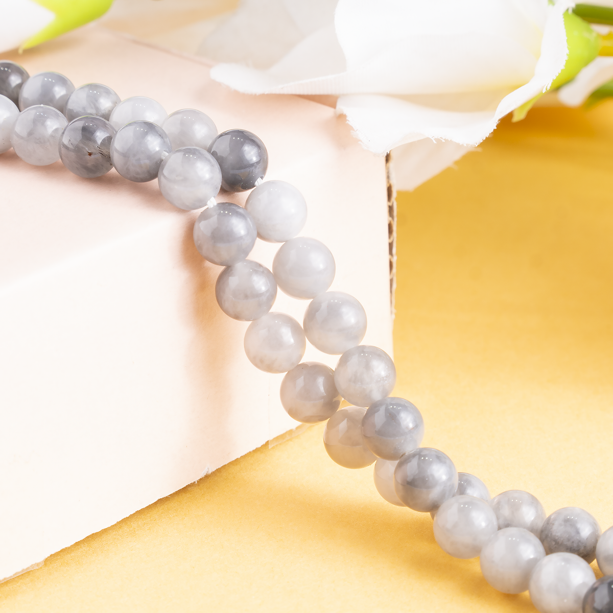 Cloudy Quartz Beads, Natural Round Crystal Beads 6mm to 10mm