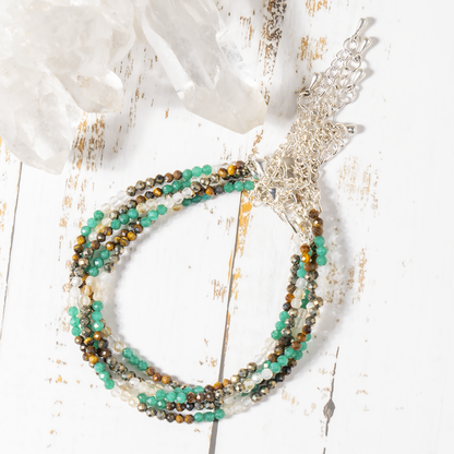 Money Magnet Crystal anklet for Healing, Protection &amp; Grounding – Natural