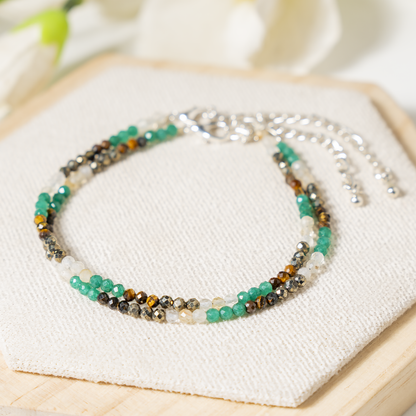 Money Magnet Crystal anklet for Healing, Protection &amp; Grounding – Natural