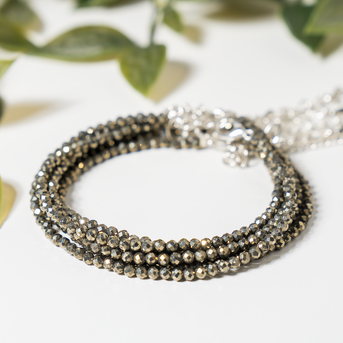 Pyrite Anklet 2mm – Natural Gemstone Jewelry for Protection, Balance &amp; Positive Energy (Copy)  DestGlow