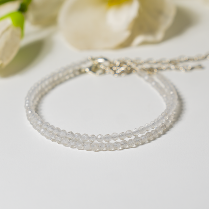 Clear Quartz Anklet – Natural Crystal Healing &amp; Energy Jewelry  DestGlow