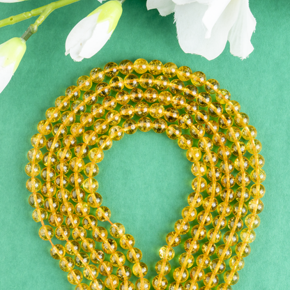 Citrine Heated Beads, Natural Round Crystal Beads 6mm to 10mm