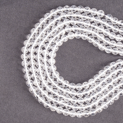 Crystal Quartz Beads, Natural Round Crystal Beads 4mm to 16mm.  DestGlow