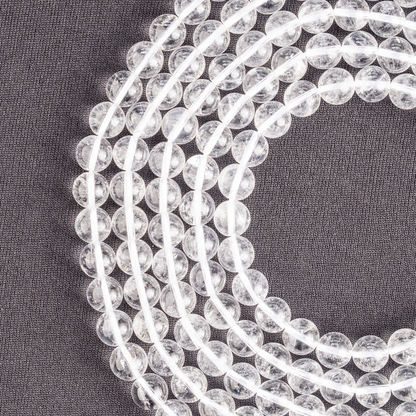Crystal Quartz Beads, Natural Round Crystal Beads 4mm to 16mm.  DestGlow
