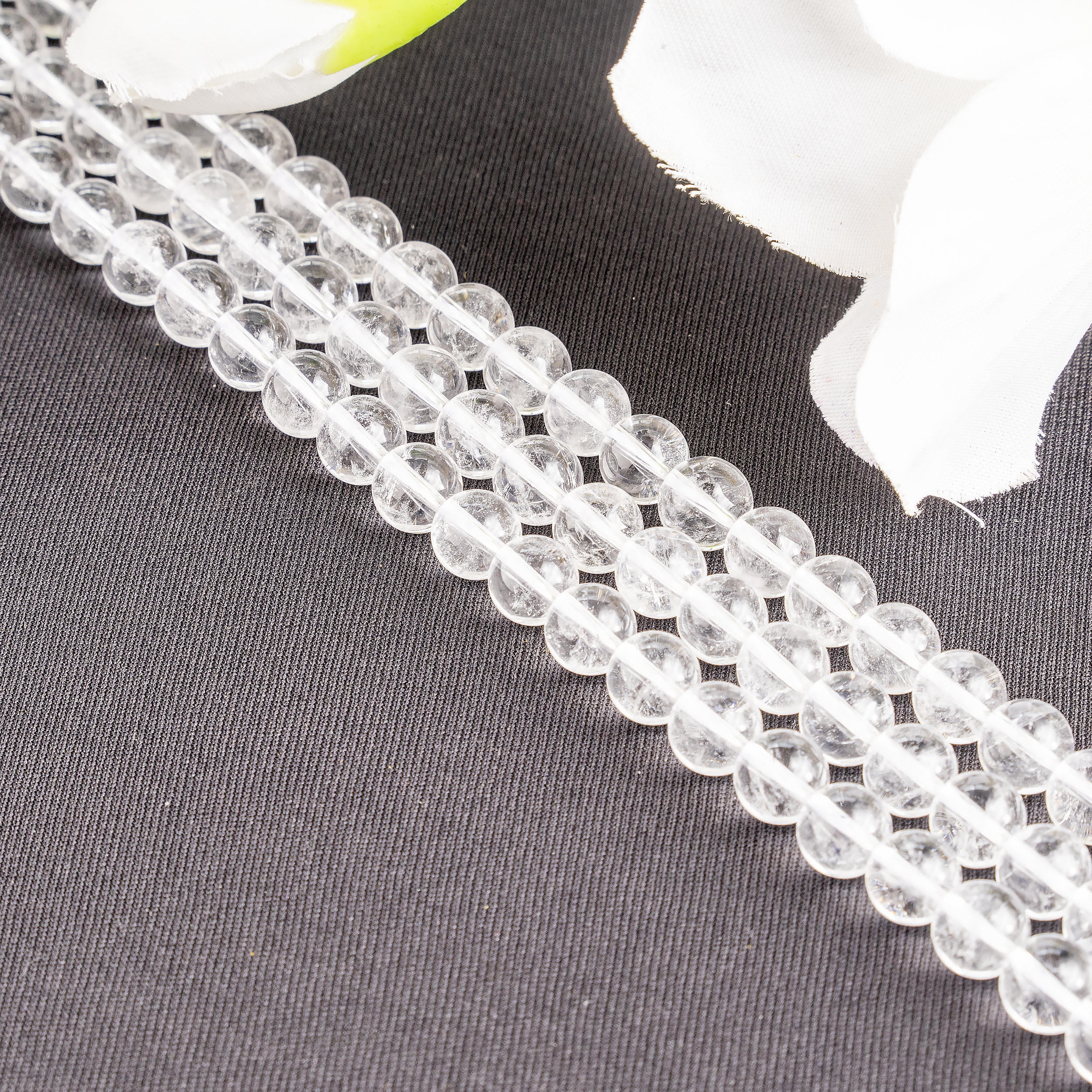 Crystal Quartz Beads, Natural Round Crystal Beads 4mm to 16mm.  DestGlow