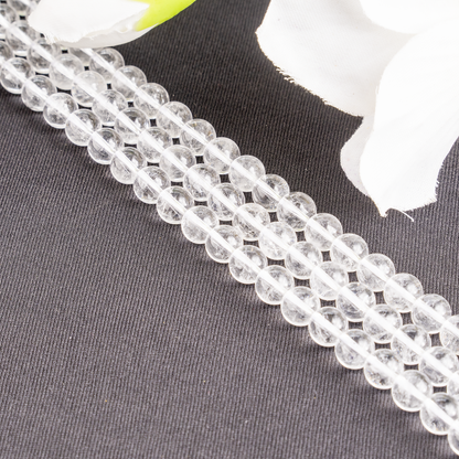 Crystal Quartz Beads, Natural Round Crystal Beads 4mm to 16mm.  DestGlow