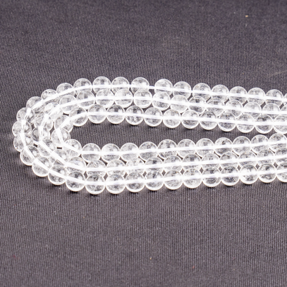 Crystal Quartz Beads, Natural Round Crystal Beads 4mm to 16mm.  DestGlow