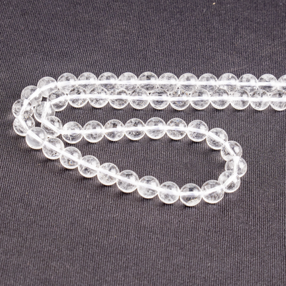 Crystal Quartz Beads, Natural Round Crystal Beads 4mm to 16mm.  DestGlow