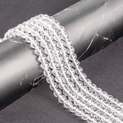 Crystal Quartz Beads, Natural Round Crystal Beads 4mm to 16mm.  DestGlow