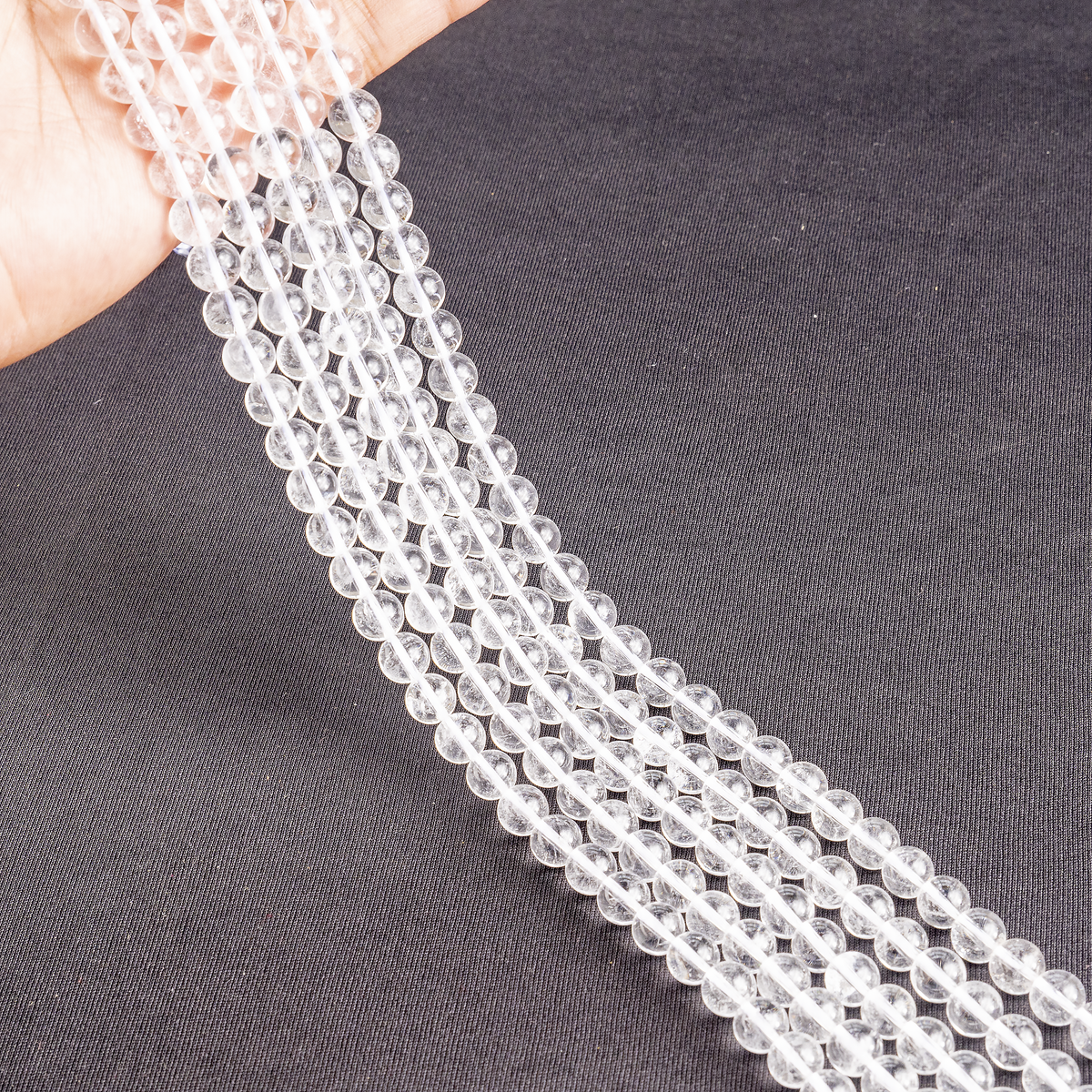Crystal Quartz Beads, Natural Round Crystal Beads 4mm to 16mm.  DestGlow