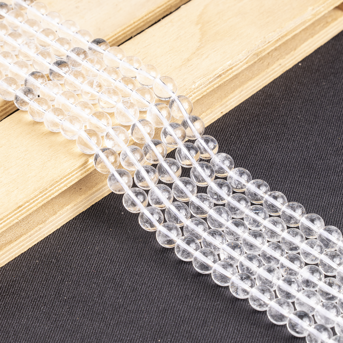 Crystal Quartz Beads, Natural Round Crystal Beads 4mm to 16mm.  DestGlow