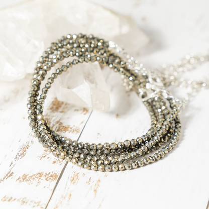 Pyrite Anklet 2mm – Natural Gemstone Jewelry for Protection, Balance &amp; Positive Energy (Copy)  DestGlow