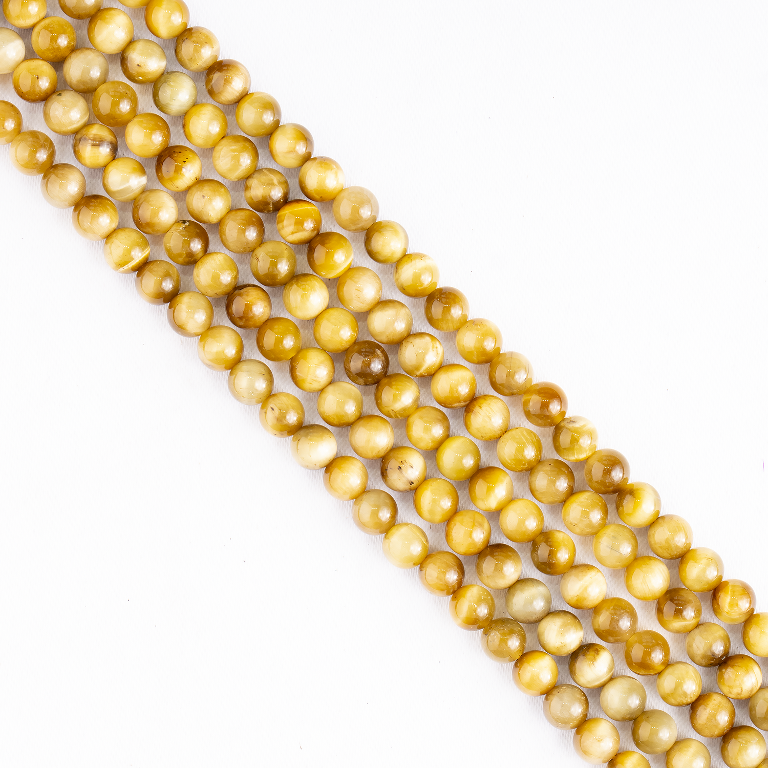 Tiger Cats Eye Yellow Heated Beads, Natural Round Crystal Beads 4mm to 14mm  DestGlow