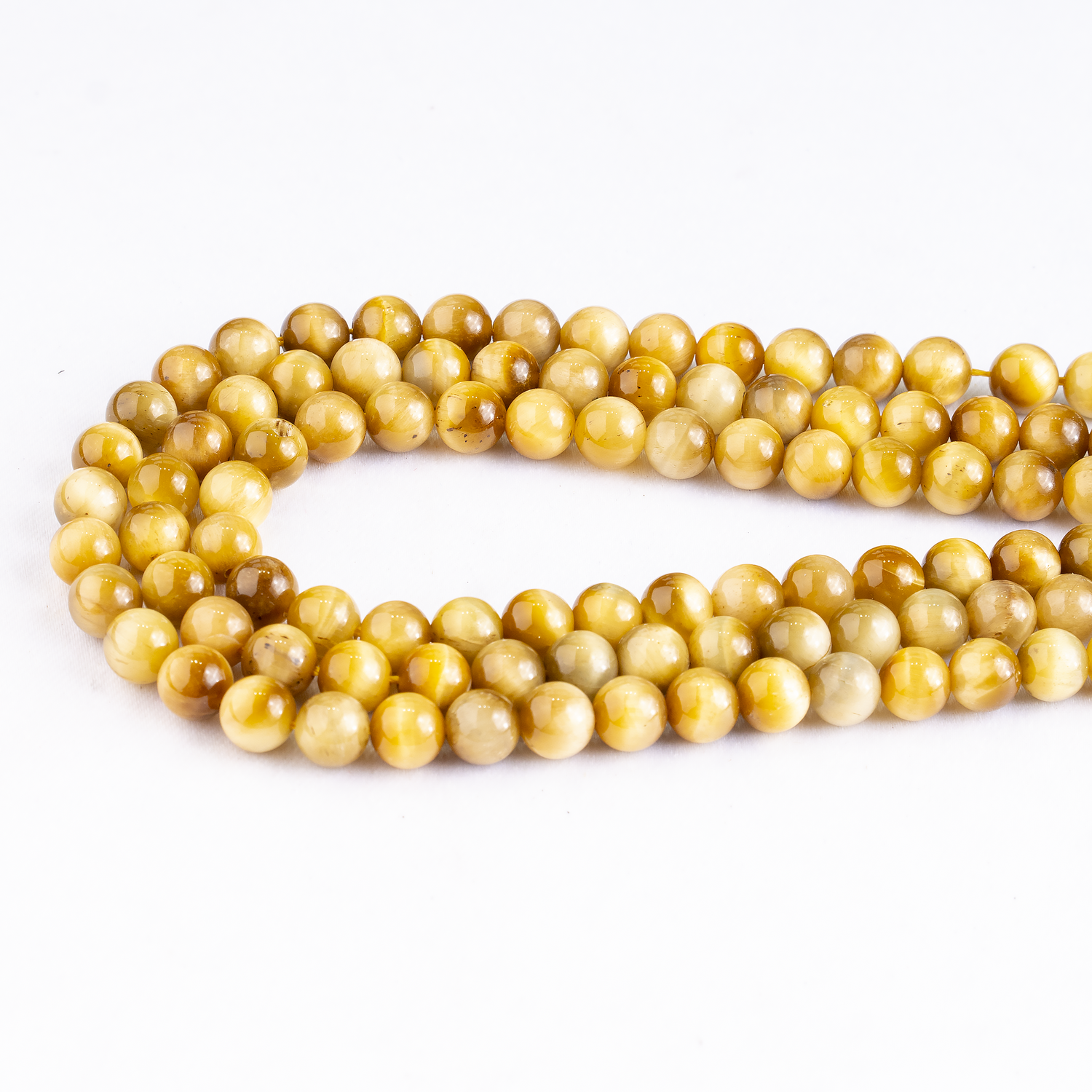 Tiger Cats Eye Yellow Heated Beads, Natural Round Crystal Beads 4mm to 14mm  DestGlow
