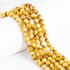 Tiger Cats Eye Yellow Heated Beads, Natural Round Crystal Beads 4mm to 14mm  DestGlow