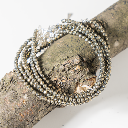 Pyrite Anklet 3mm – Natural Gemstone Jewelry for Protection, Balance &amp; Positive Energy