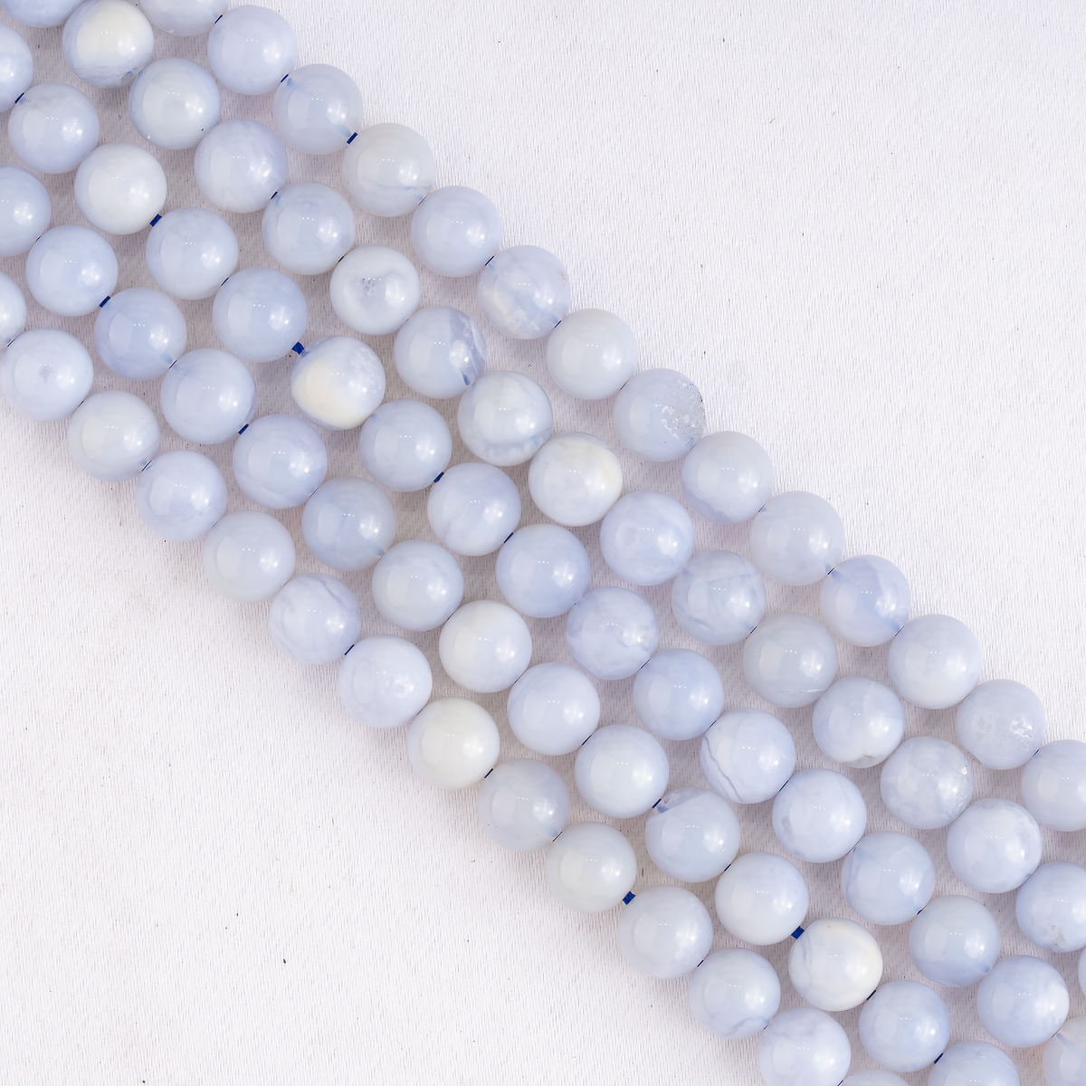 Blue Lace agate Beads, Natural Round Crystal Beads 4mm to 10mm
