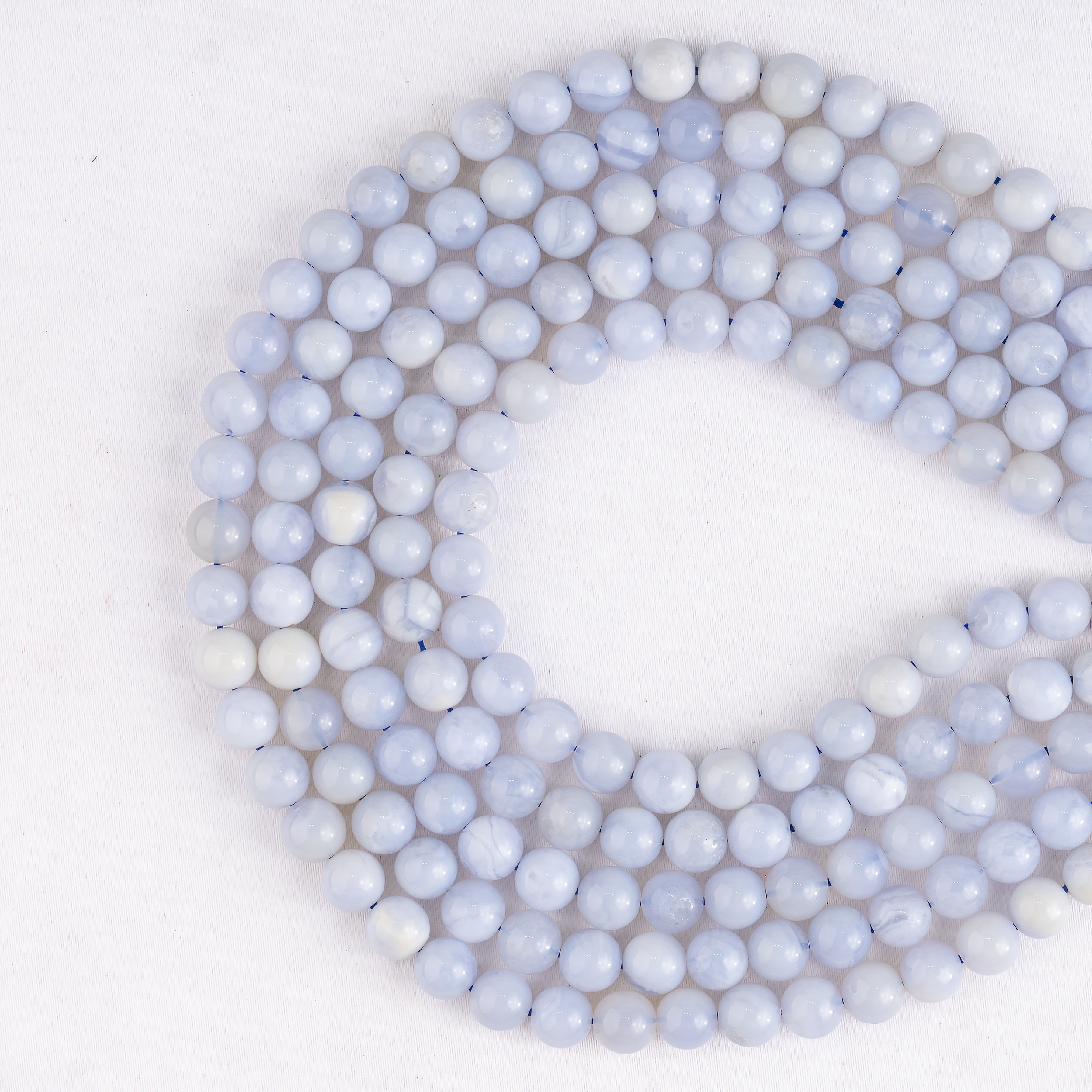Blue Lace agate Beads, Natural Round Crystal Beads 4mm to 10mm