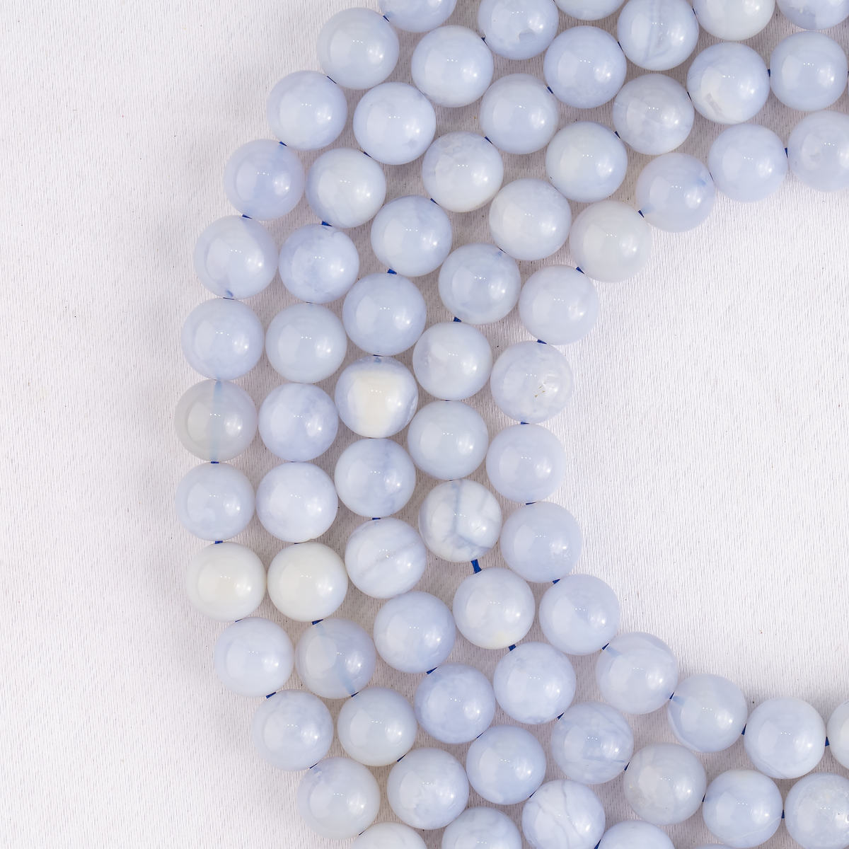 Blue Lace agate Beads, Natural Round Crystal Beads 4mm to 10mm
