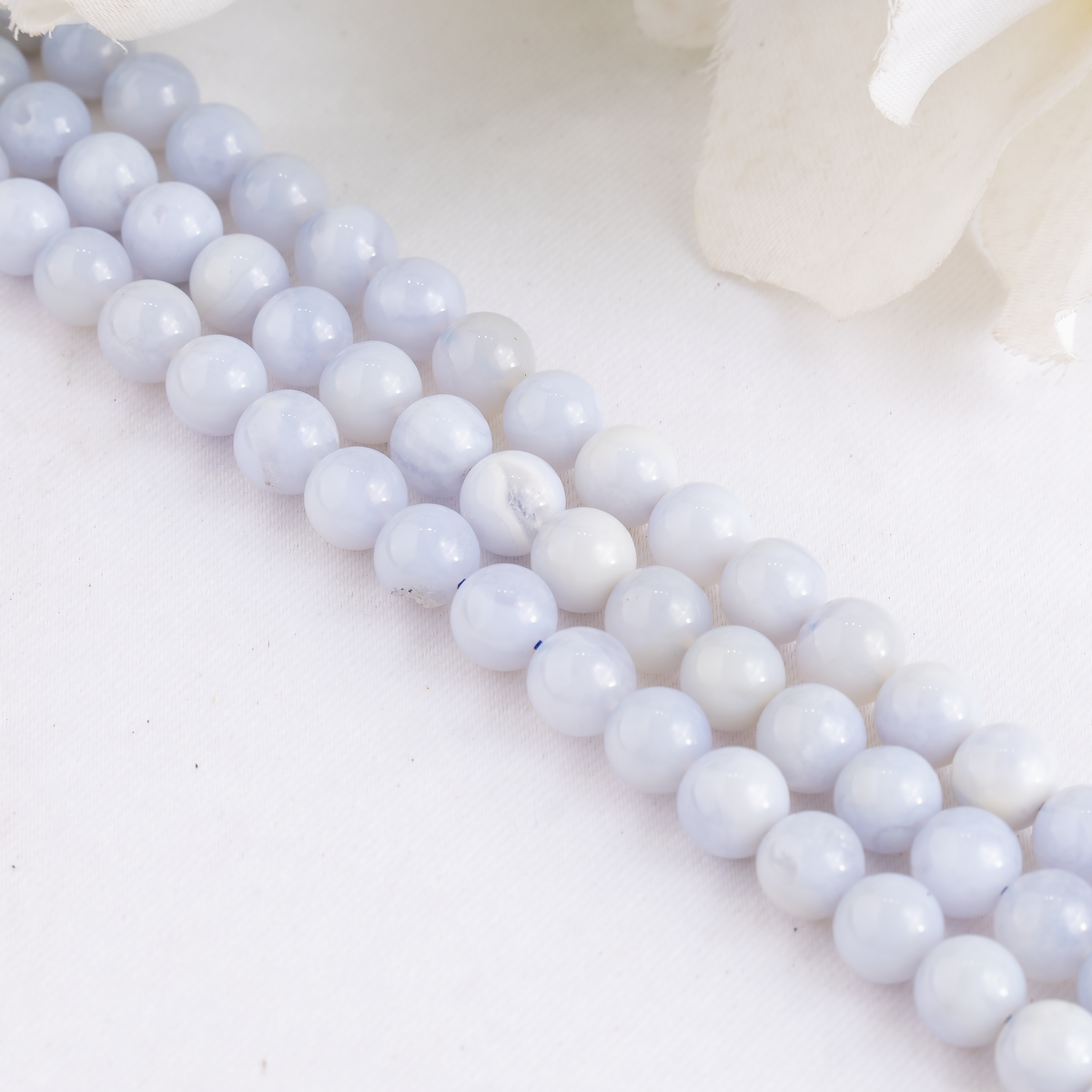Blue Lace agate Beads, Natural Round Crystal Beads 4mm to 10mm