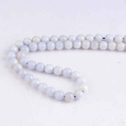 Blue Lace agate Beads, Natural Round Crystal Beads 4mm to 10mm