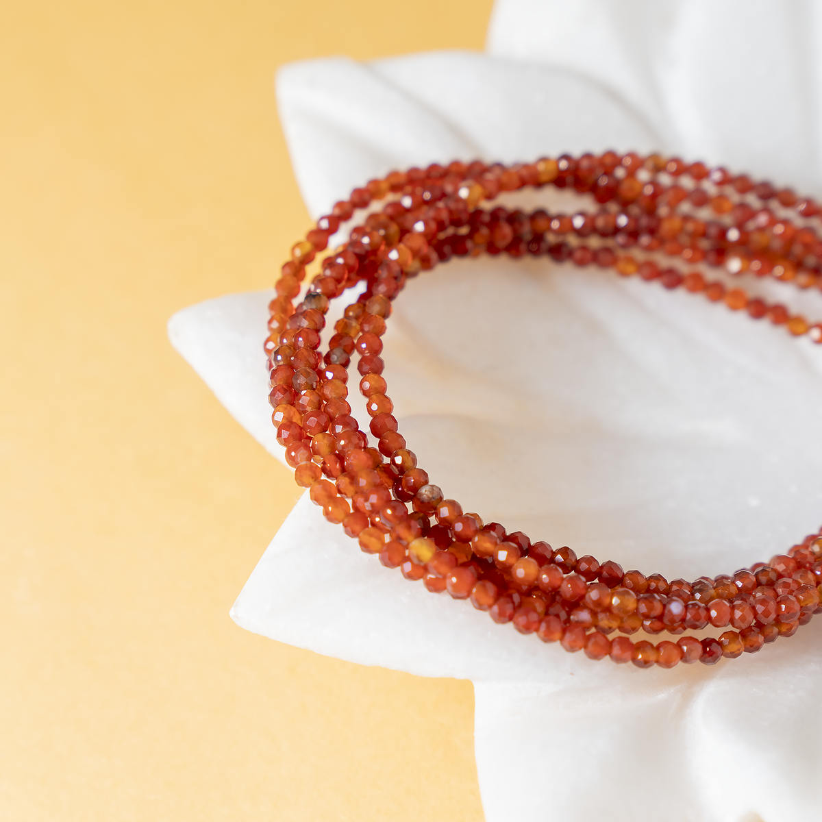 Red Carnelian Crystal anklet for Healing, Protection &amp; Grounding – Natural