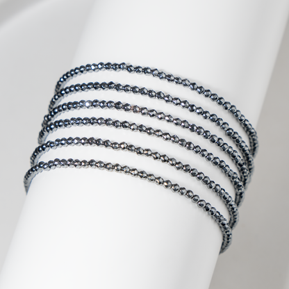 Hematite Crystal anklet for Healing, Protection &amp; Grounding – Natural  DestGlow