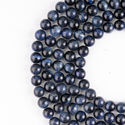 Blue Tiger Eye Beads, Natural Round Crystal Beads 6mm to 12mm  DestGlow