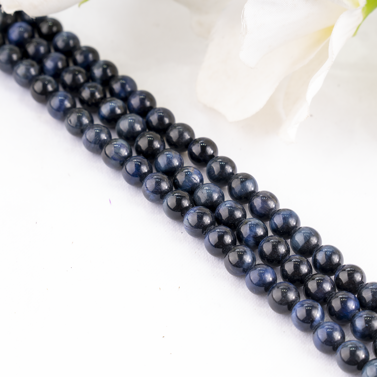Blue Tiger Eye Beads, Natural Round Crystal Beads 6mm to 12mm  DestGlow
