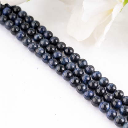 Blue Tiger Eye Beads, Natural Round Crystal Beads 6mm to 12mm  DestGlow