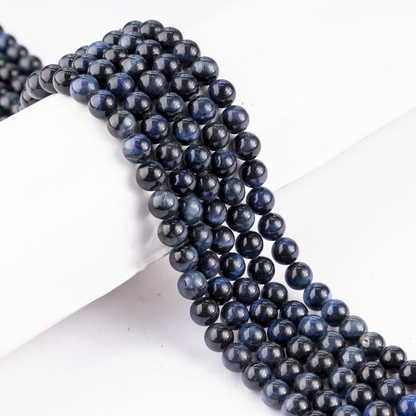 Blue Tiger Eye Beads, Natural Round Crystal Beads 6mm to 12mm  DestGlow