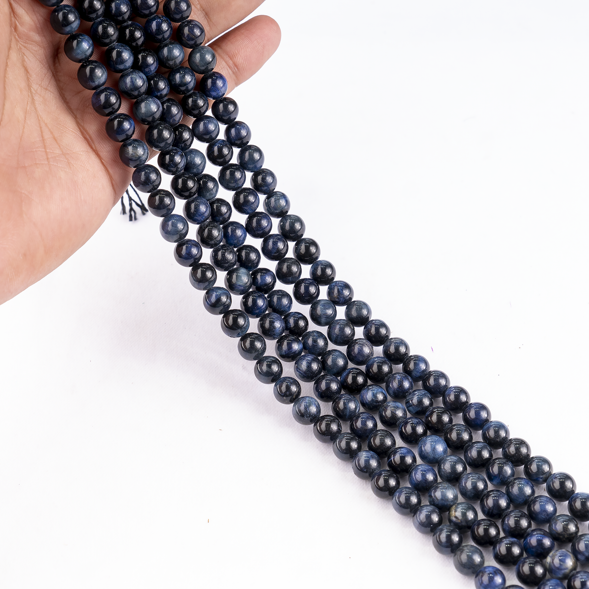 Blue Tiger Eye Beads, Natural Round Crystal Beads 6mm to 12mm  DestGlow