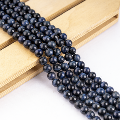 Blue Tiger Eye Beads, Natural Round Crystal Beads 6mm to 12mm  DestGlow