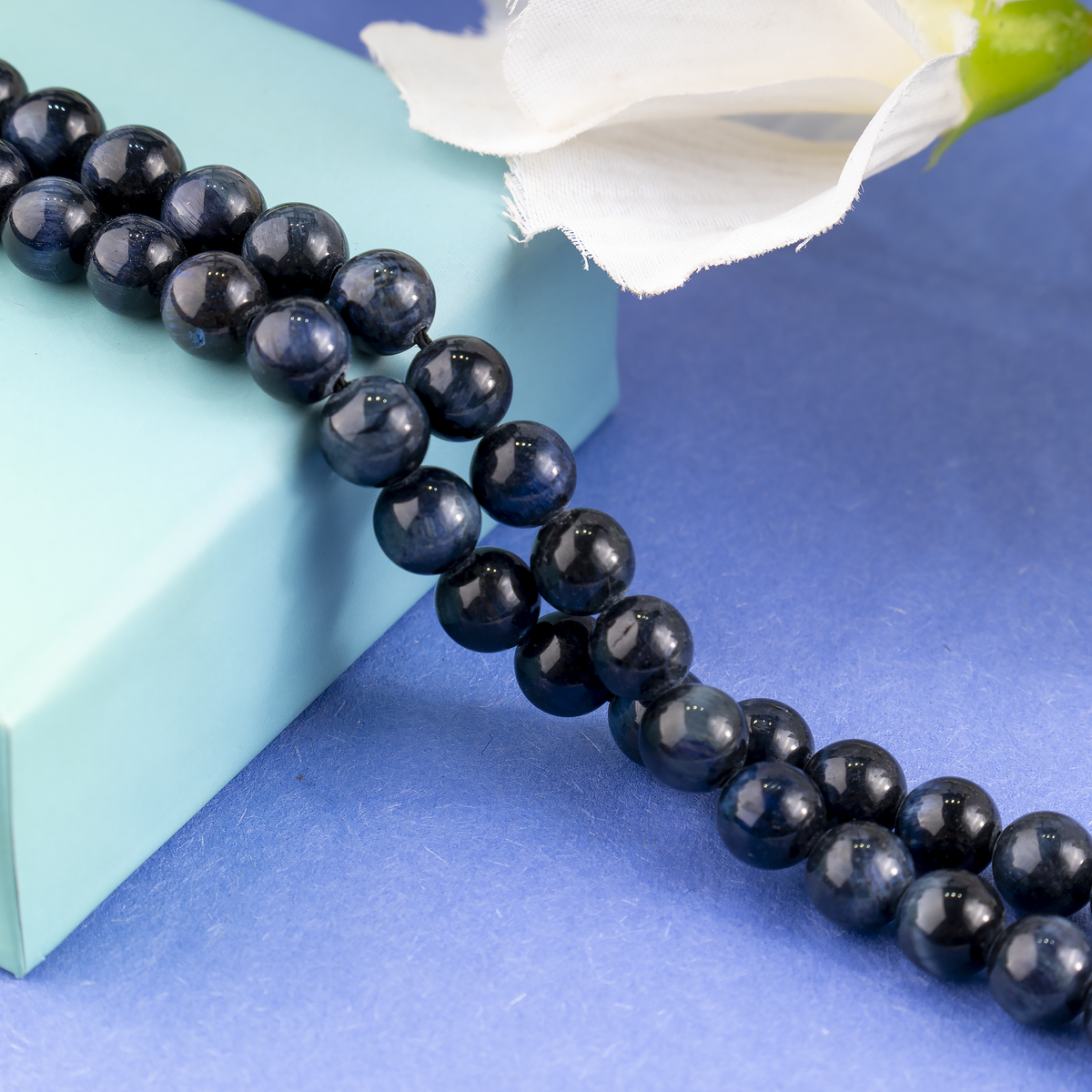 Blue Tiger Eye Beads, Natural Round Crystal Beads 6mm to 12mm  DestGlow
