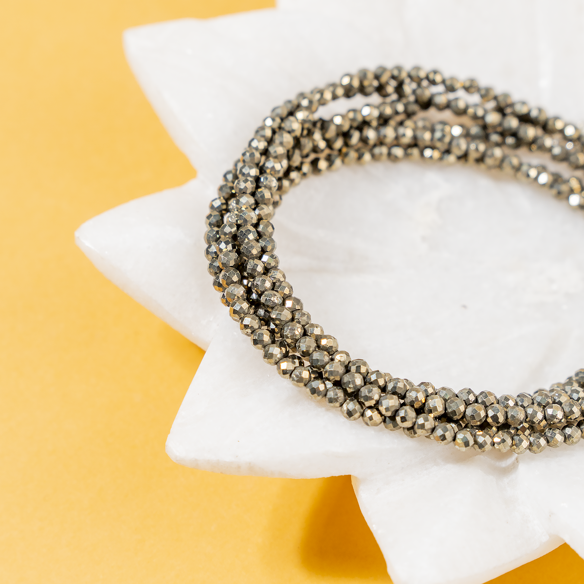 Pyrite Anklet 3mm – Natural Gemstone Jewelry for Protection, Balance &amp; Positive Energy  DestGlow