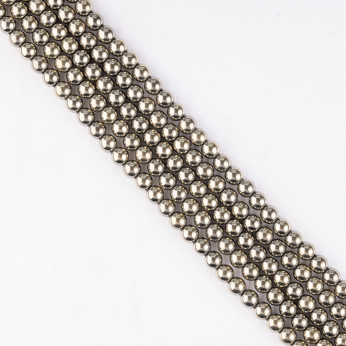 Golden Hematite Beads, Natural Round Crystal Beads 6mm to 10mm