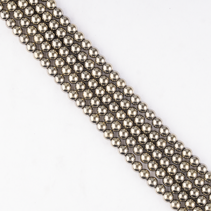Golden Hematite Beads, Natural Round Crystal Beads 6mm to 10mm
