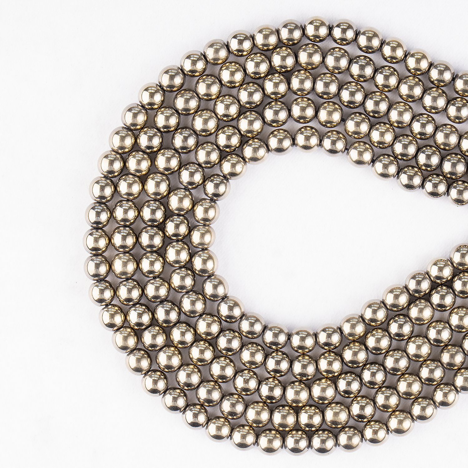 Golden Hematite Beads, Natural Round Crystal Beads 6mm to 10mm