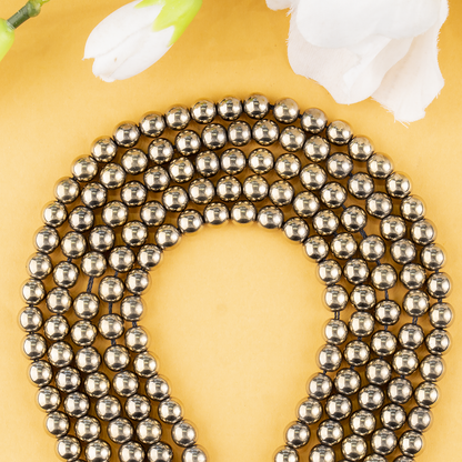 Golden Hematite Beads, Natural Round Crystal Beads 6mm to 10mm