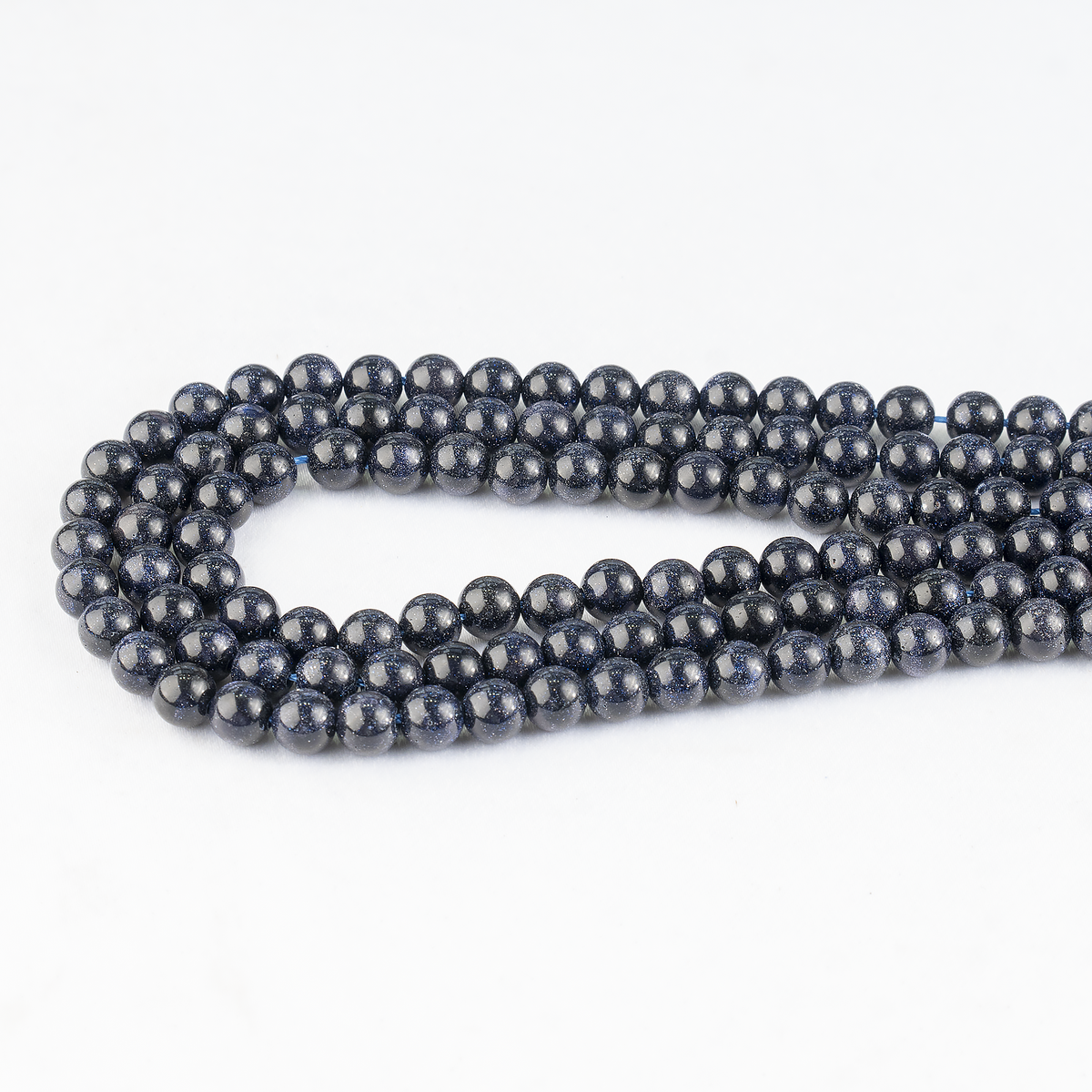 Blue Sandstone Beads, Natural Round Crystal Beads 4mm to 12mm  DestGlow