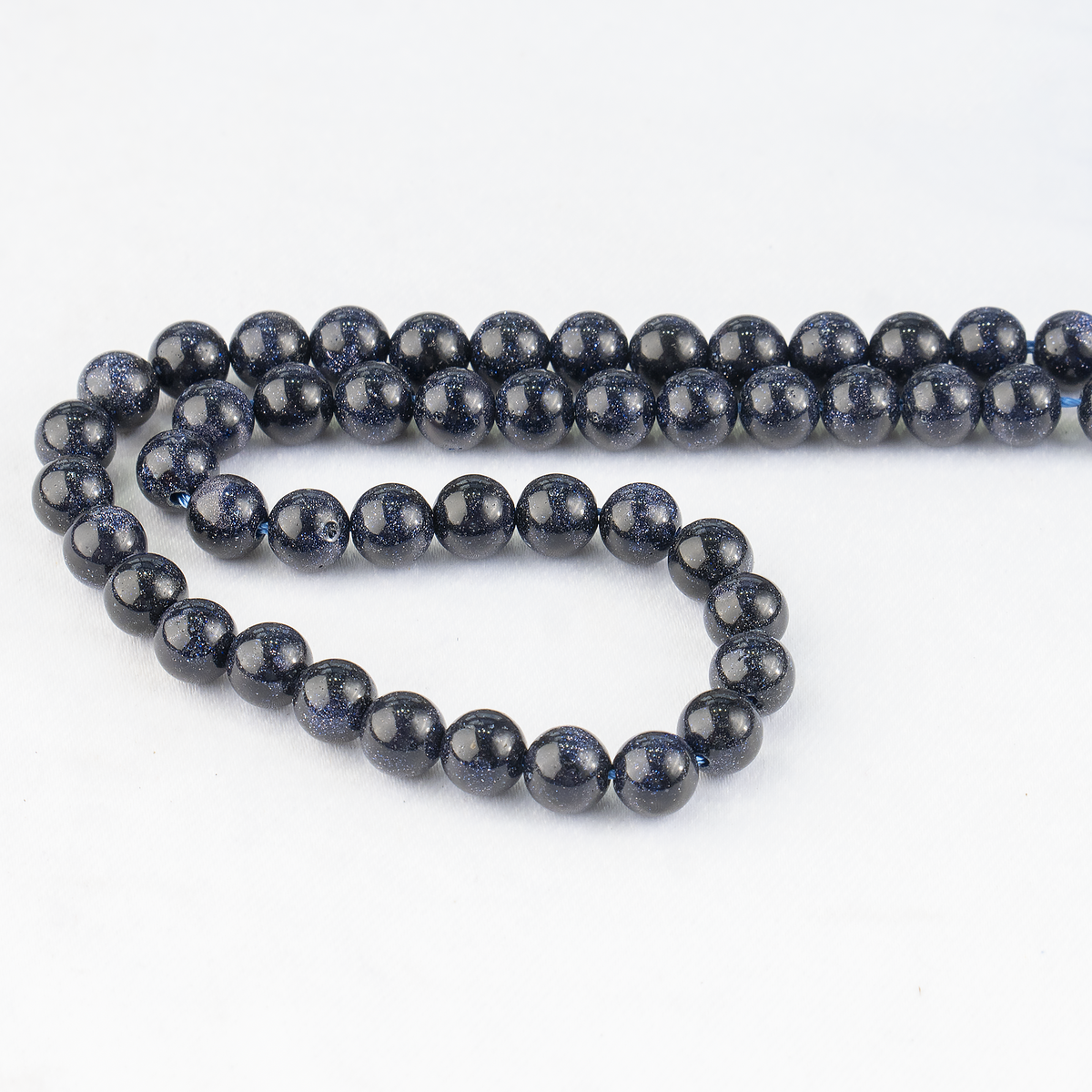 Blue Sandstone Beads, Natural Round Crystal Beads 4mm to 12mm  DestGlow