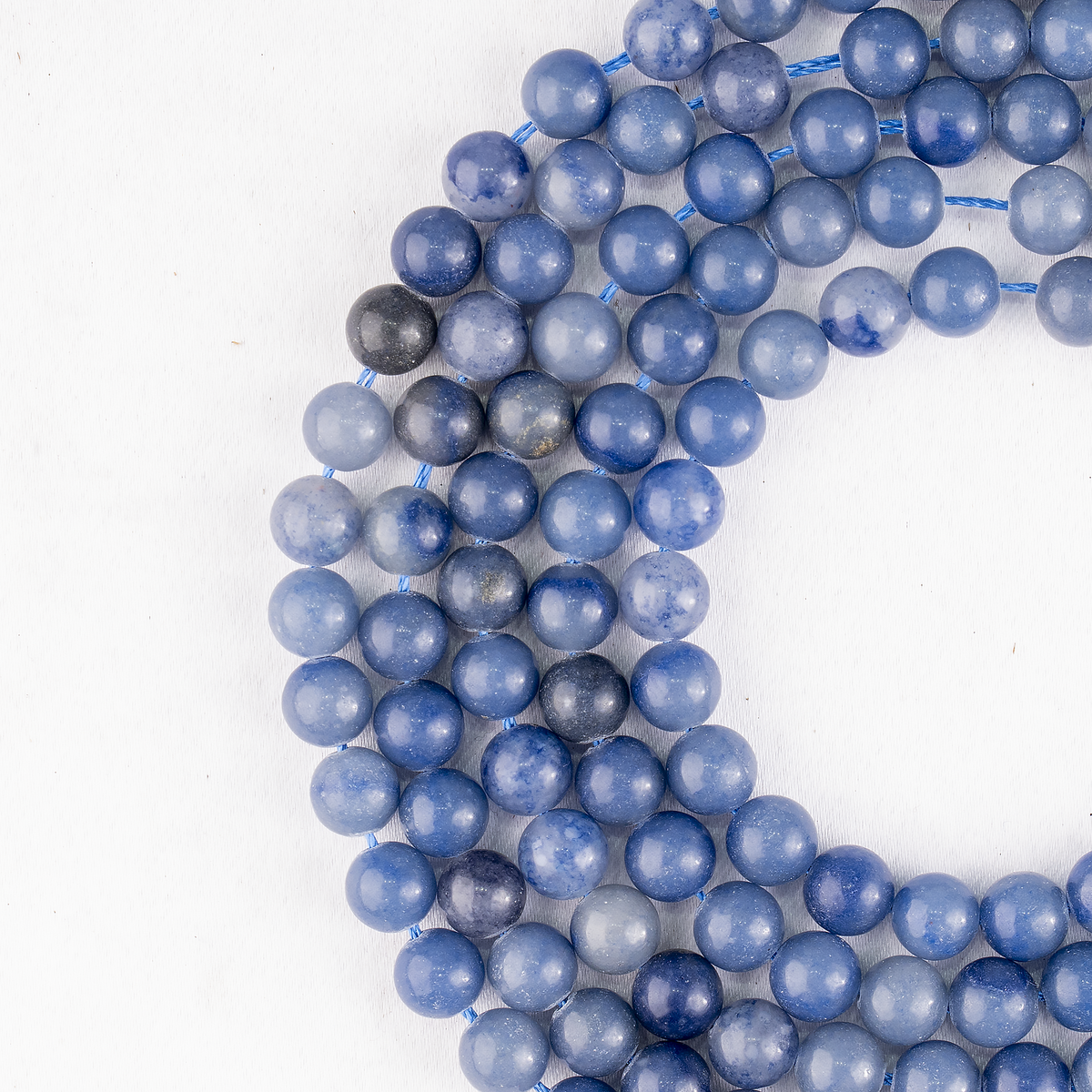 Blue Aventurine Beads, Natural Round Crystal Beads 4mm to 12mm  DestGlow