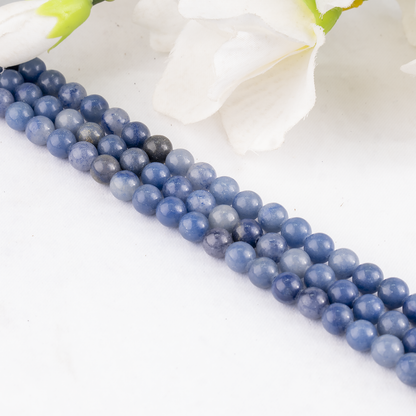 Blue Aventurine Beads, Natural Round Crystal Beads 4mm to 12mm  DestGlow