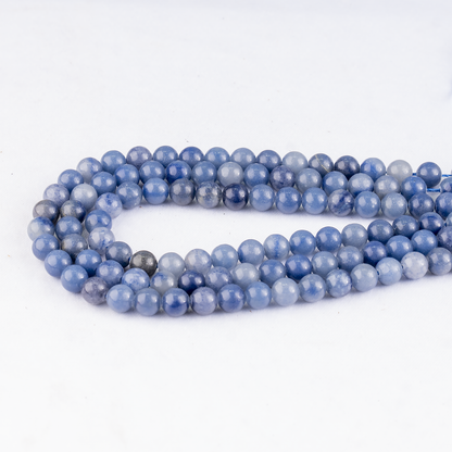 Blue Aventurine Beads, Natural Round Crystal Beads 4mm to 12mm  DestGlow