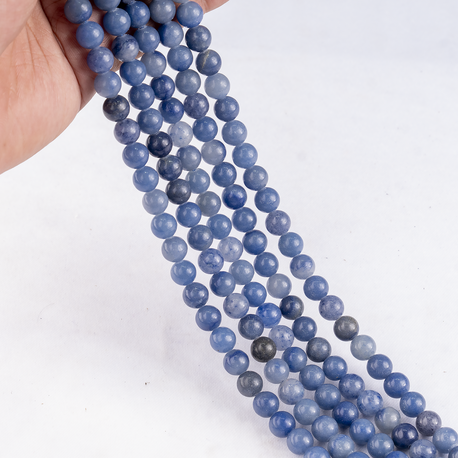 Blue Aventurine Beads, Natural Round Crystal Beads 4mm to 12mm  DestGlow