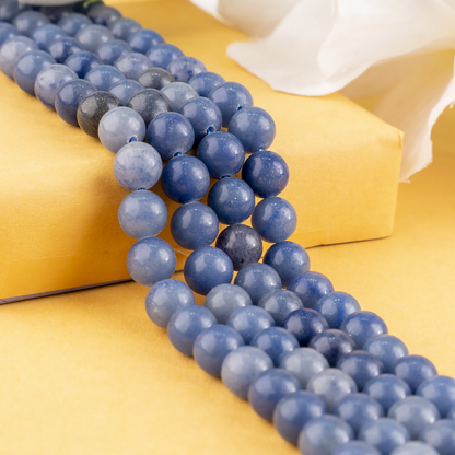 Blue Aventurine Beads, Natural Round Crystal Beads 4mm to 12mm  DestGlow