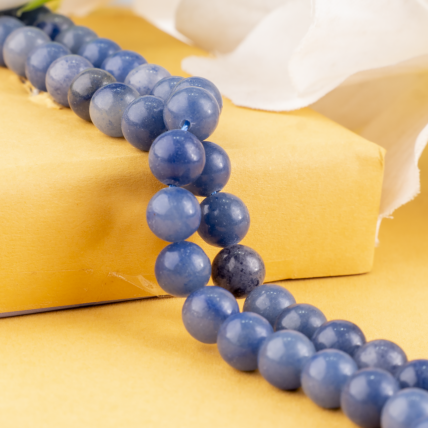 Blue Aventurine Beads, Natural Round Crystal Beads 4mm to 12mm  DestGlow