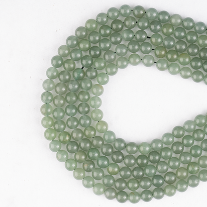 Green Aventurine Beads, Natural Round Crystal Beads 4mm to 12mm  DestGlow