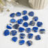 Real Lapis Lazuli Crystal Heart Pendant, Genuine Heart Shaped Necklaces.  DestGlow